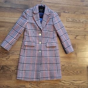 J. CREW plaid coat